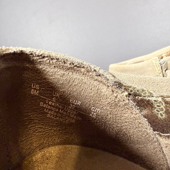 Dr. Scholls Women's Suede Ankle Boots 8M Tan Memory Foam - Picture 9 of 9